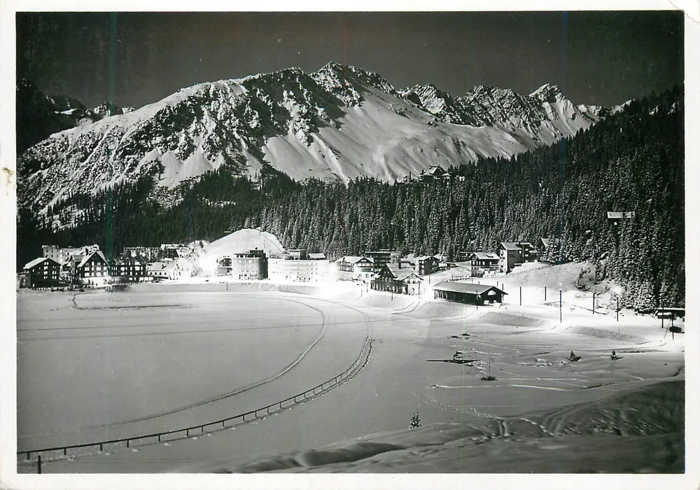Arosa — Vollmondnacht am Obersee — Verlag: Photo-Brandt, Arosa - 1129 - Vorderseite