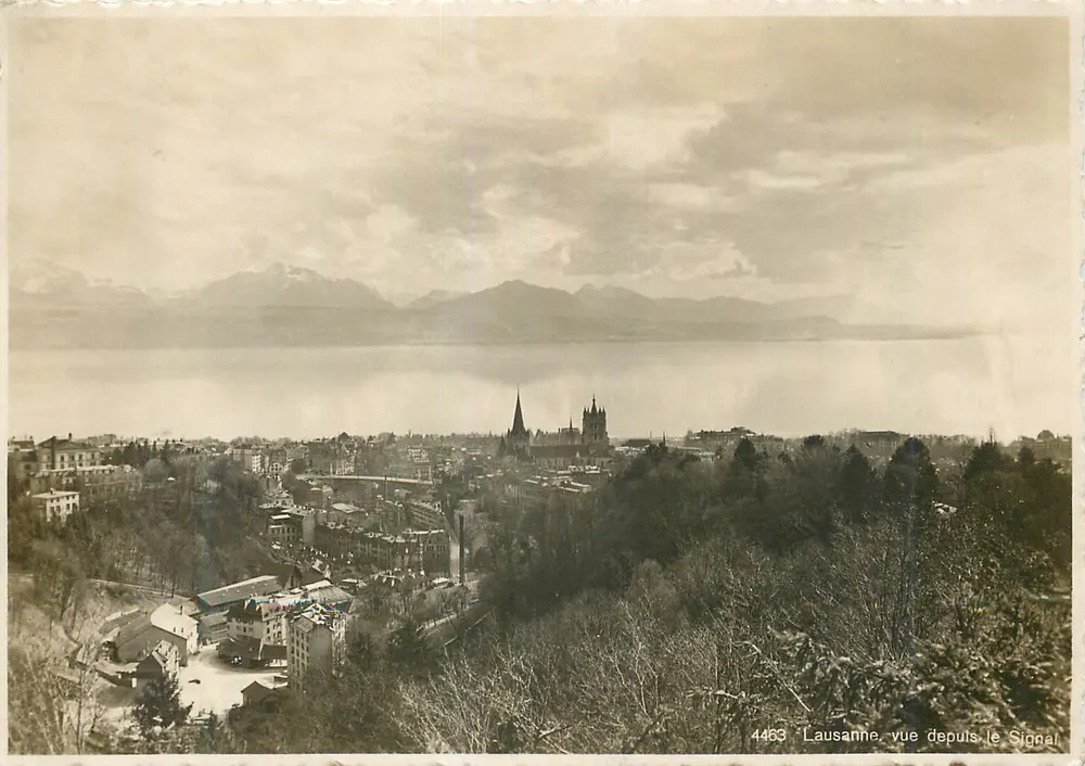 Lausanne, vista do Signal — 4463 — Foto • Rotação Pleyer - Frente