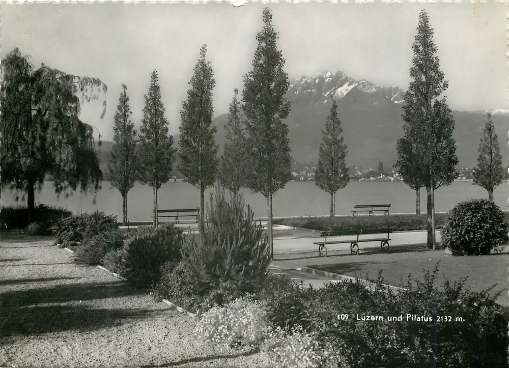 Luzern und Pilatus — 2132 m. — Photo-Edition O. Süssli-Jenny, Thalwil-Zürich, n° 109 - Frente