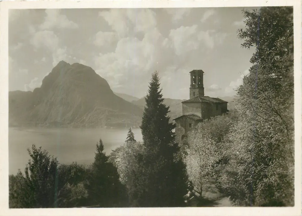 Lugano, igreja de Castagnola — Foto H. Riedi S.A. — n°5 - Frente