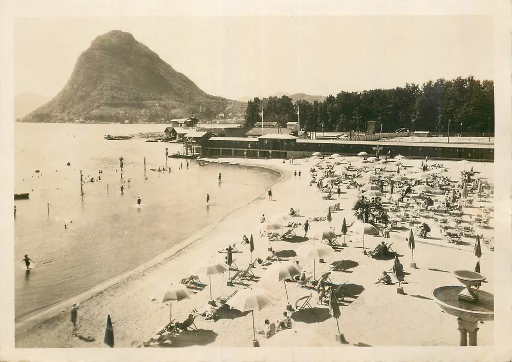 A Praia - Lugano - O Monte Bré - Frente