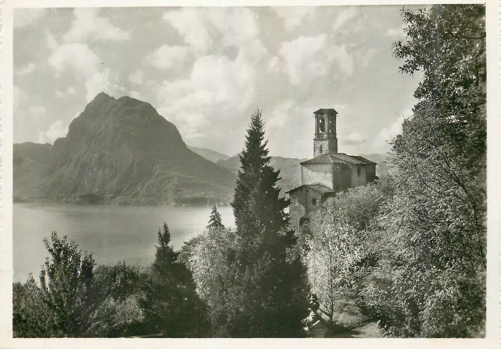Lugano. Igreja de Castagnola — Photothèque H. Riedi S.A., Lugano - Nr. 5 - Frente