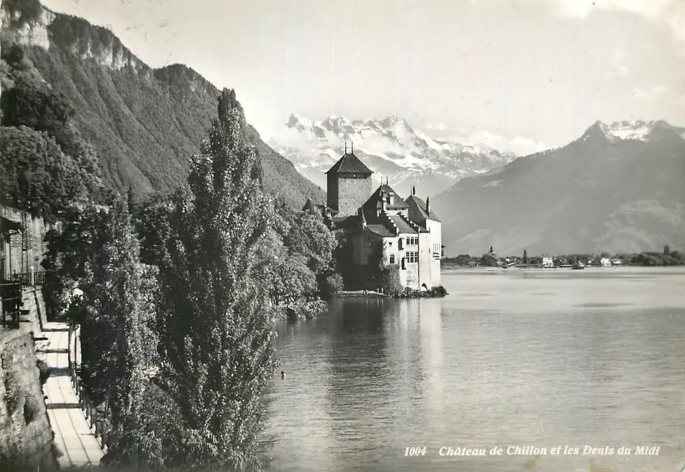 Schloss Chillon und die Dents du Midi — 1004 — Verlag: Léman & Laubscher, Rapoud - Vorderseite