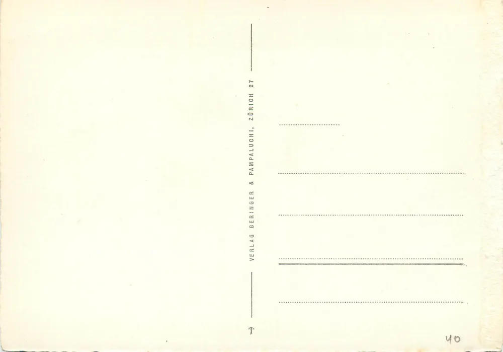 Vitznau e Weggis — vista lacustre — V 3202, Verlag Pampalunger & Beringer, Zurique - Verso