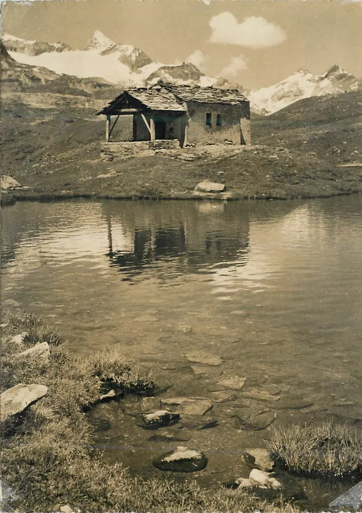 Zermatt. De Zwarte Zee-Kapelle — Foto Otto Furter, Davos-Platz, n°159 - Voorkant