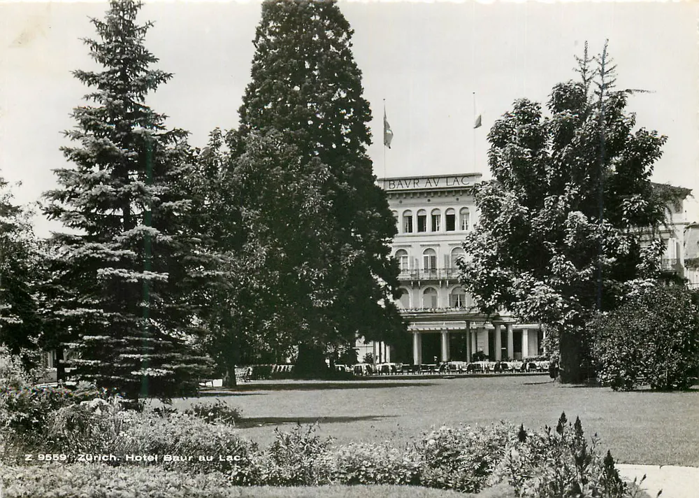 Hotel Baur au Lac — Zurych — wydawca Verlag & Pampalinger & Beringer - Awers
