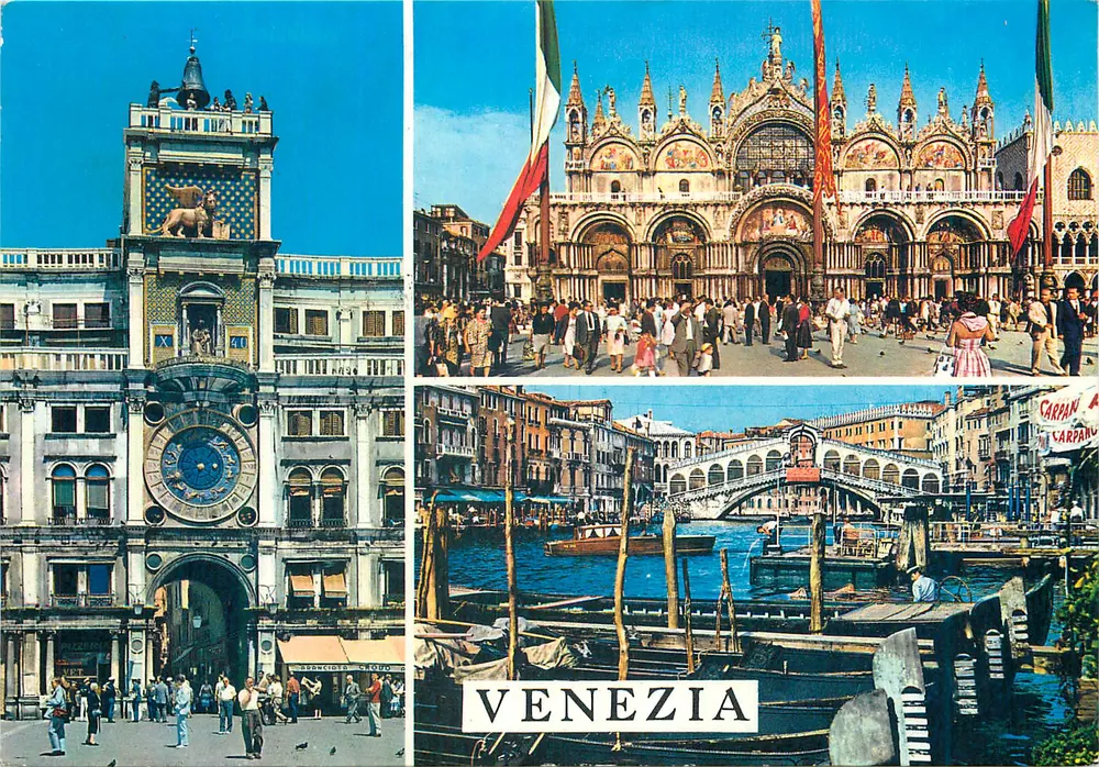 Vêneto — Piazza San Marco e Ponte da Pesca — editor Ed. G.C., n° 156 - Frente