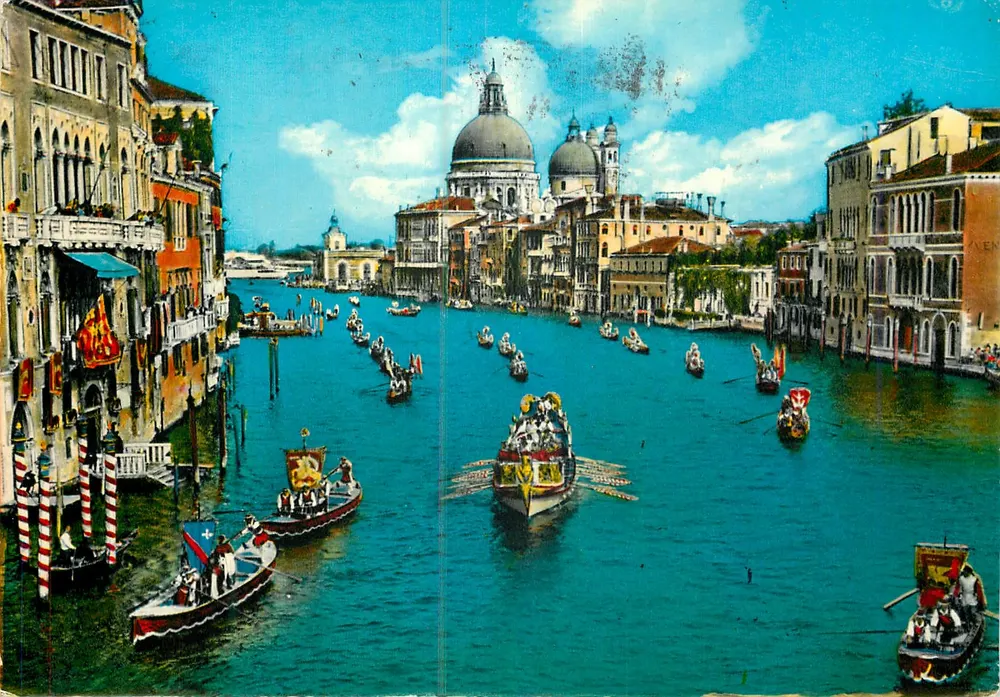 Venedig — Historische Regatta auf dem Grand Canal — Verlag Kodak - Vorderseite