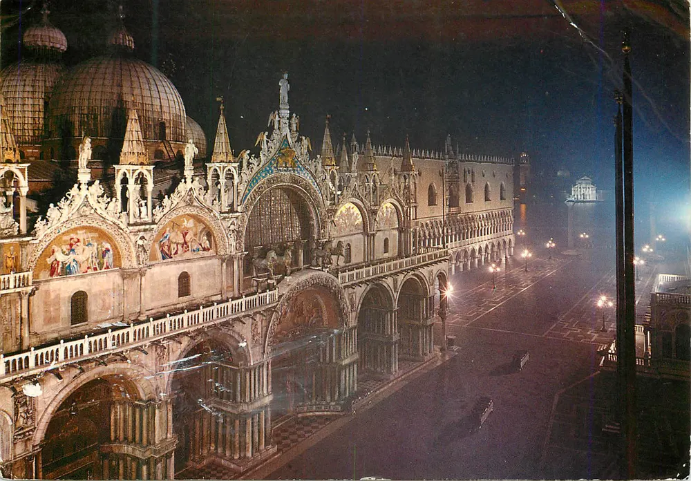 Basílica de São Marcos — Veneza (noturno) — Edições Cristall Plastic (VEI) - Frente