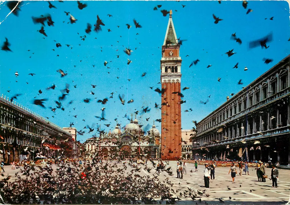 Piazza San Marco — Volta de pombos — SAR - 101 - Frente