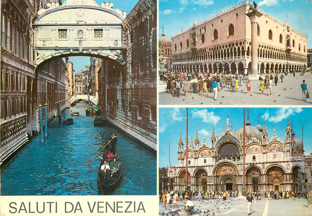 Veneza — Ponte do Sopro, Palácio dos Doges, Basílica de São Marcos — Ed. Benedetti Roberto - Frente