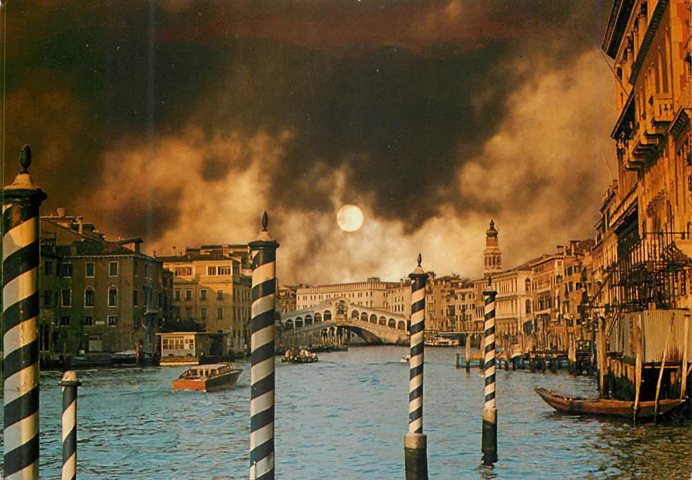 Venedig - Rialto-Brücke — Großer Kanal — Verlag G.F. Zerella, Nr. 366 - Vorderseite
