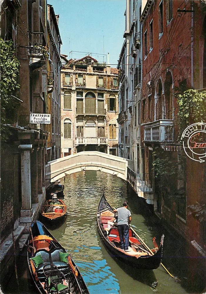 Veneza — Canal dos Bareteri — Ed. G.F. Zerella n°209 - Frente