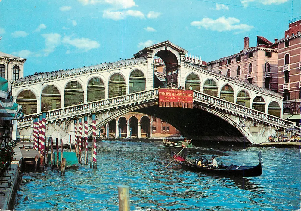 Ponte di Rialto — Veneza — Ed. Benedetti - Frente
