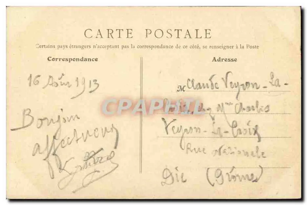 Rillieux (Ain) — A Igreja — B. F., Paris - Verso