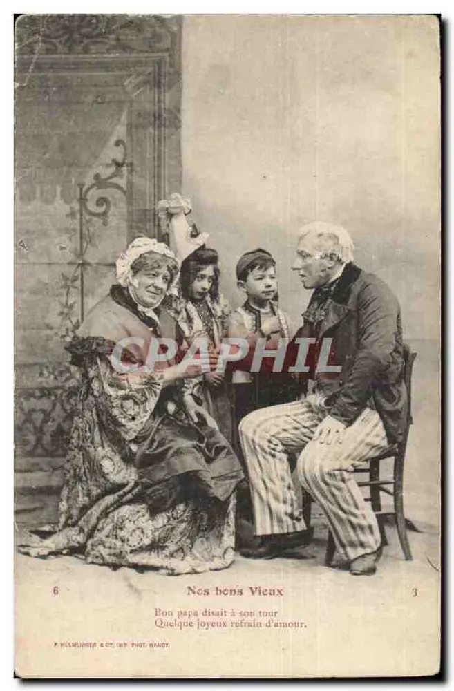 Unsere wundervollen alten Tage — Mein lieber Vater sang zu seiner Zeit ein fröhliches Liebeslied — P. HELMINGER & CIE, PHOTO. PRINT. RANDES - Vorderseite