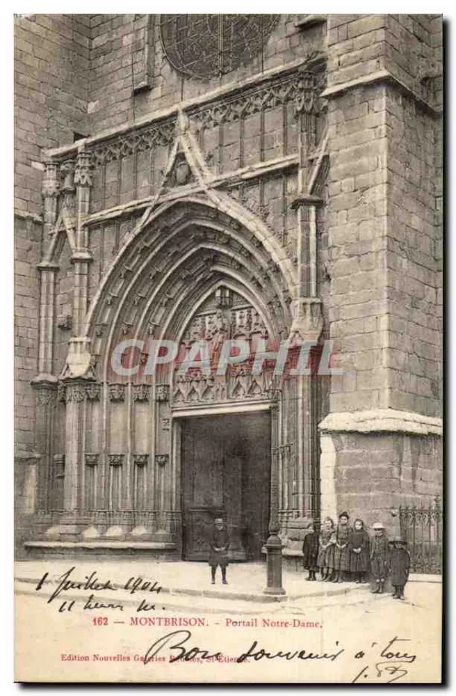 Montbrison — Portal Notre-Dame — Edição Nouvelles Galeries Bachelot, n°162 - Frente