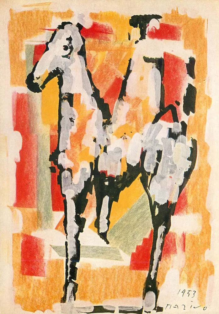 Jazdziec — 1953 — Marino Marini, Éditions Del Milione, N. 333 - Awers