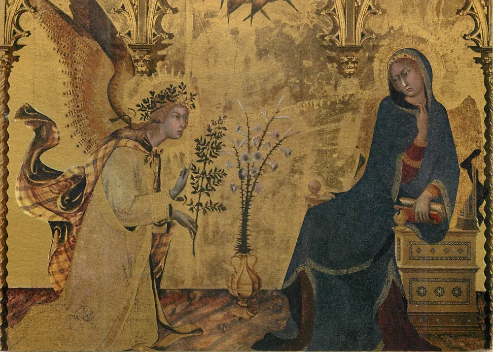 Die Verkündigung — Simone Martini — Éditions Abbaye d'Encalcat - Vorderseite