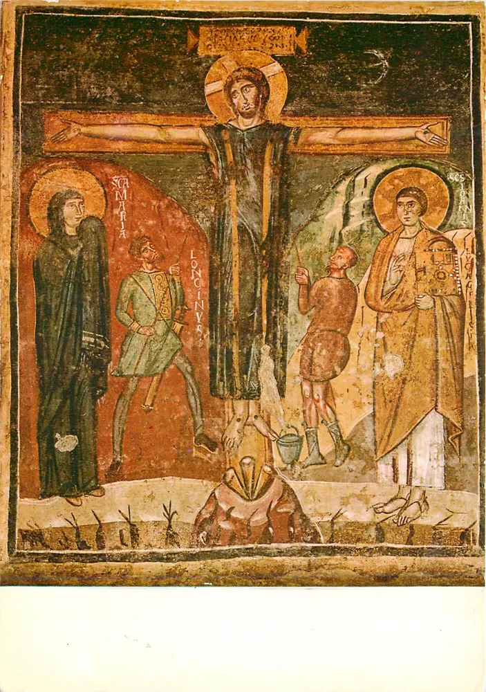 Crucifixion — Kirche Sainte-Marie-Antiqua — Editions Ernesto Richter Nr. 90 - Vorderseite