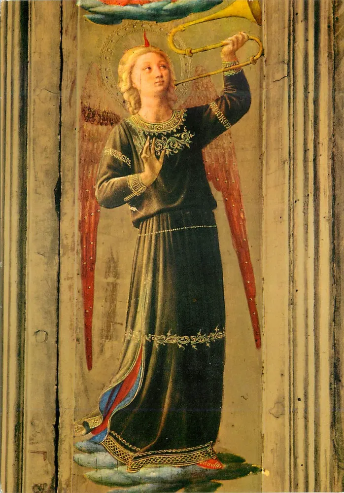 Anjo músico — pintura em painel — editor P. Marzari S.R.L. Schio, n° 176 - Frente