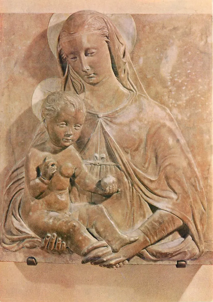 Madonna mit Kind — Relief-Statue von Lapo Portigiani — Scala-Ausgabe, Nr. 13 - Vorderseite