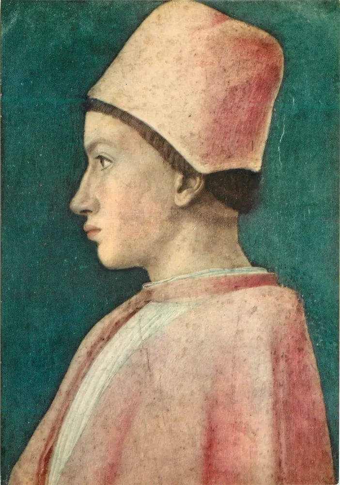 Porträt von Francesco Gonzaga — Andrea Mantegna (c.1431-1506) — Alinari, Florenz, n° MC 52 - Vorderseite