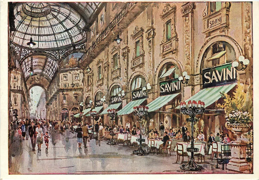 Galleria Vittorio Emanuele II — Mailand — Savini - Vorderseite