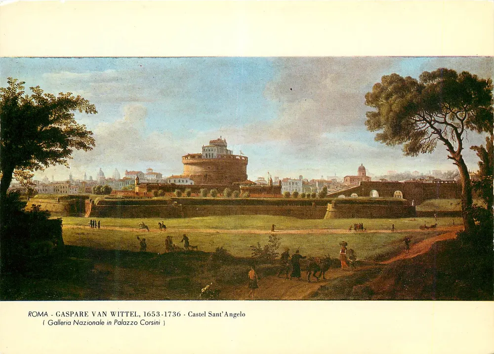 Roma - Castelo de Sant'Angelo - Gaspare Van Wittel, 1653-1736 - Frente