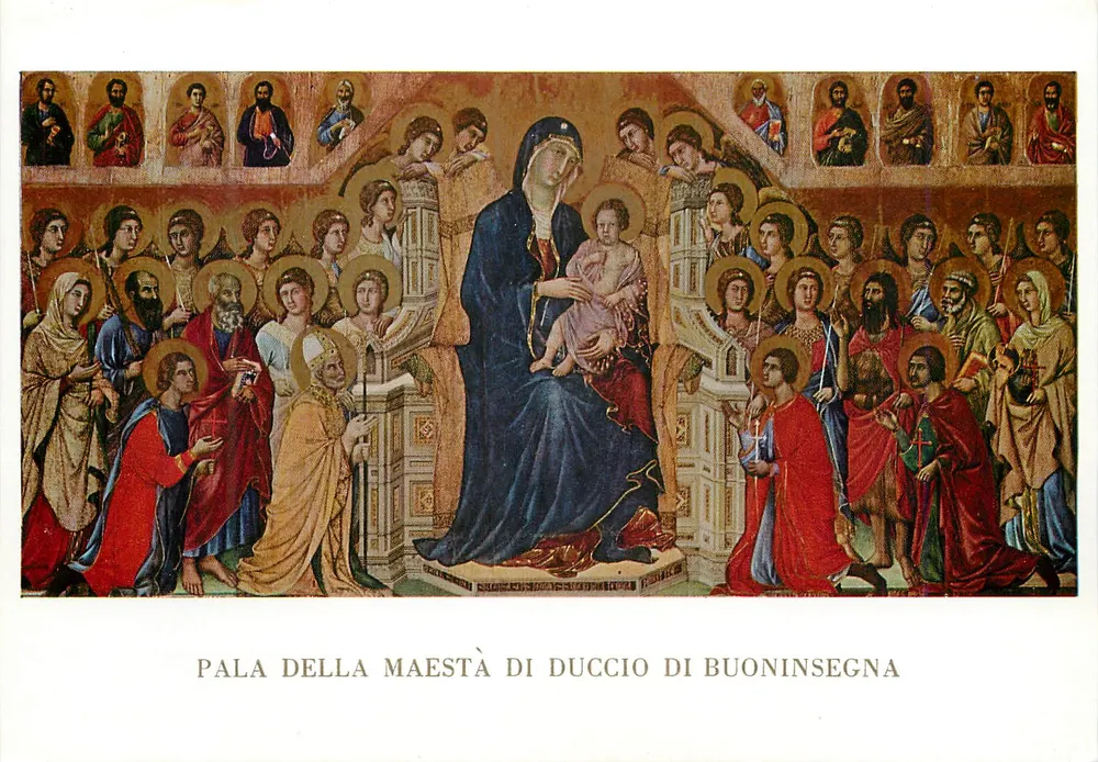 Pala della Maestà di Duccio di Buoninsegna — Siena — Verlag Martello, Nr. 347 - Vorderseite