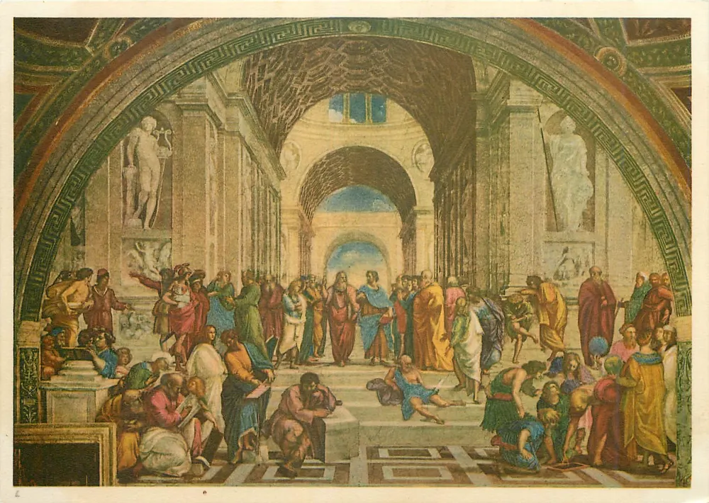 A Escola de Atenas — Raffaello — Edição Zeno Zacchetti - Frente