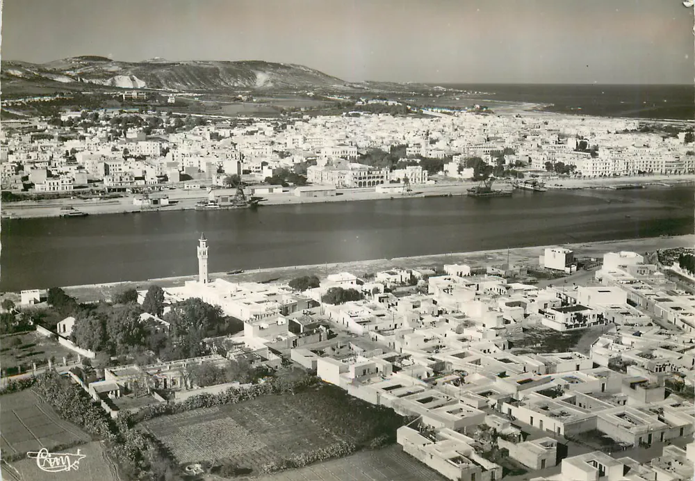 Bizerte (Tunísia) — Vista aérea de Bizerte e Menzel-Abderrahman - Frente