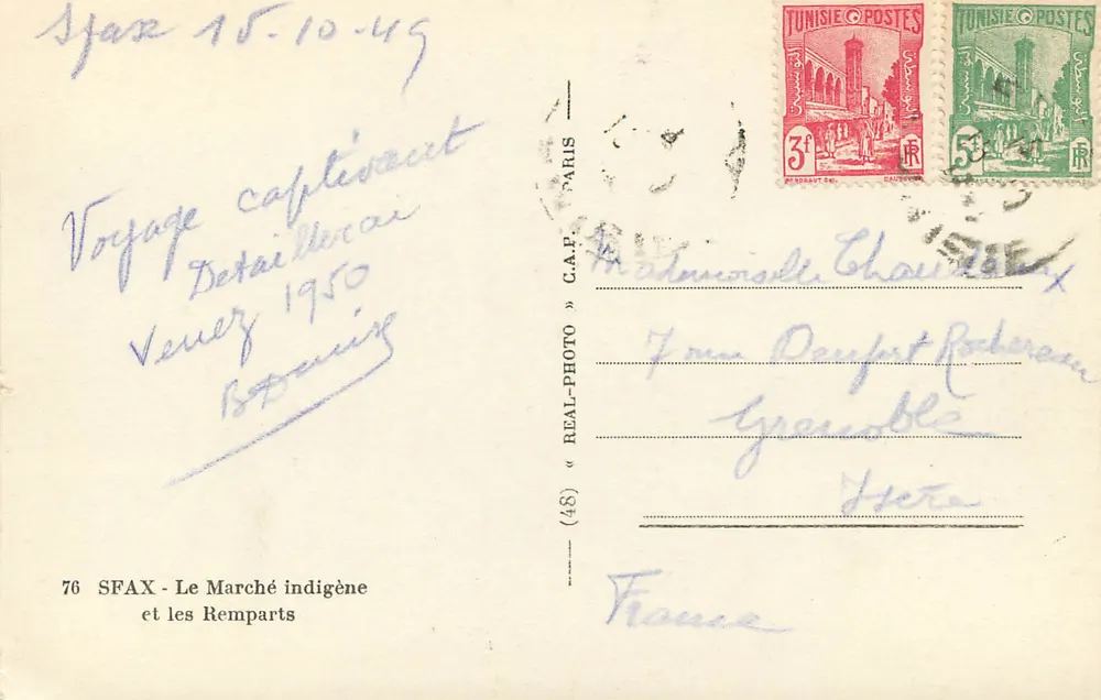 Sfax - Der indigene Markt und die Mauern — C.A.P. (48) - Rückseite