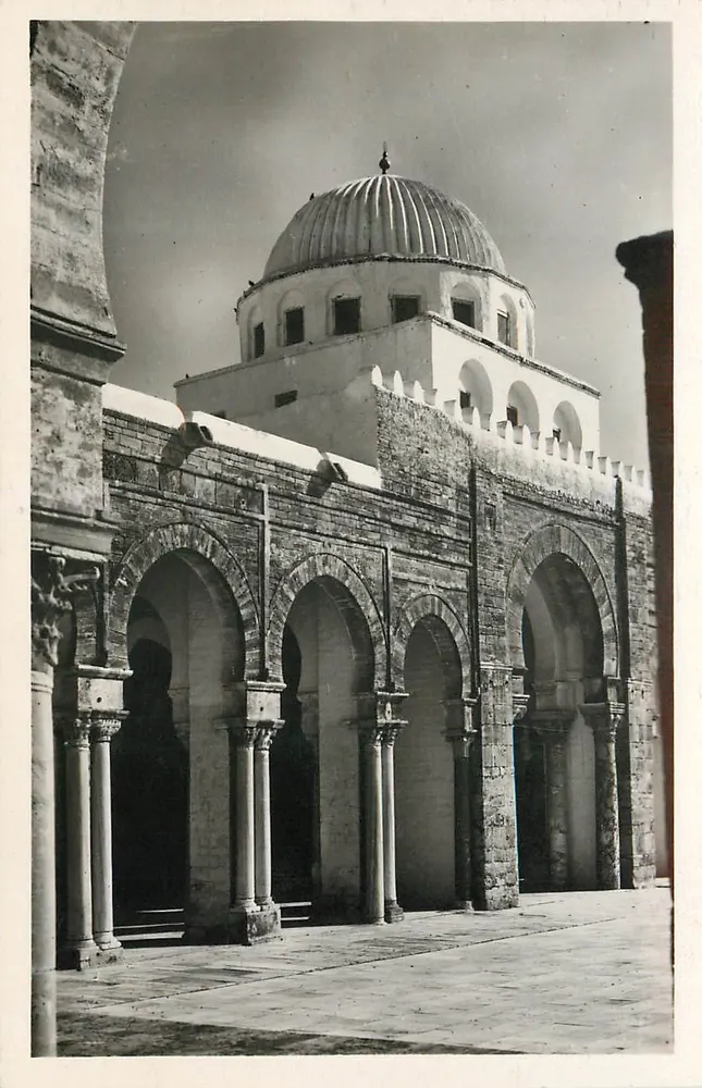 Kairouan — Große Moschee. Blick von innen — Edition « La Cigogne », Alger - Vorderseite