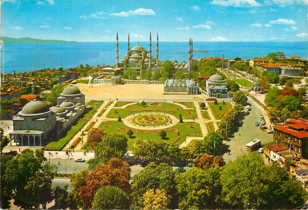 Moschea blu (Sultan Ahmet) — Istanbul, Turchia — editore KARTPOSTAL ve YAYINLARI KOLL. ŞTİ. - Recto