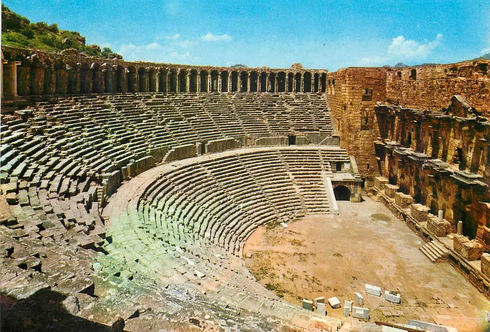 Aspendos Theatre — aus römischer Zeit — AND, Istanbul - Vorderseite