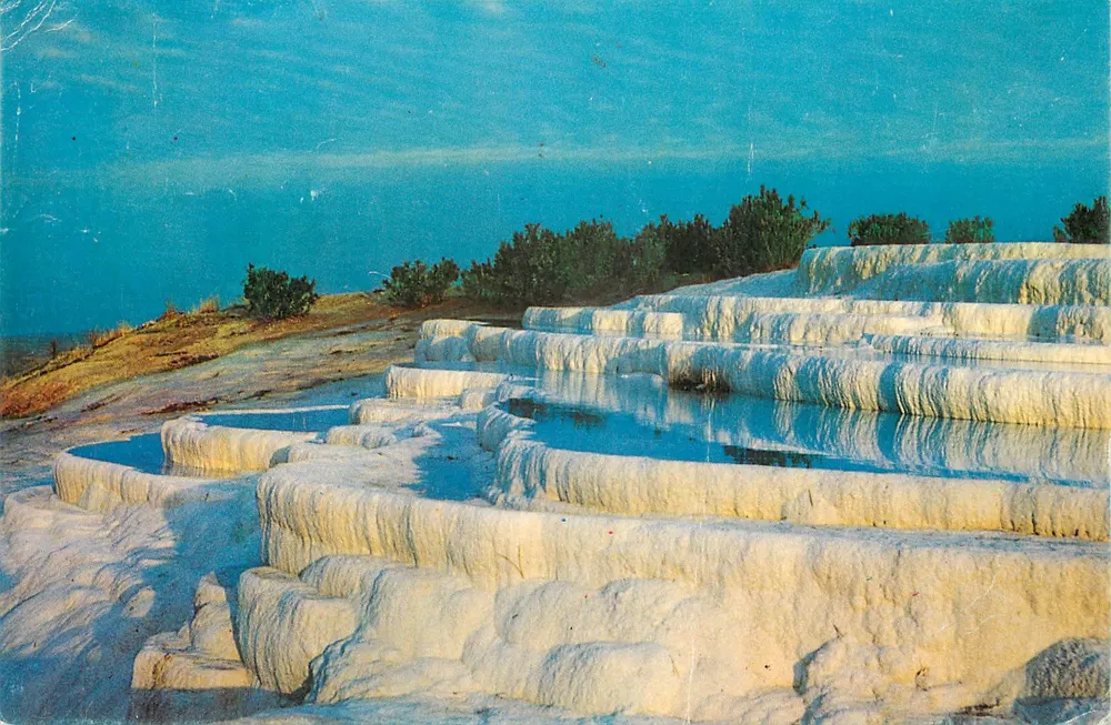 Pamukkale — Terras de travertino — Denizli-Turquia - Frente