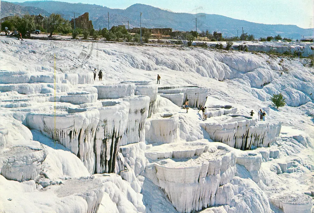 Pamukkale (Hierapolis) — Warstwy wapiennego kamienia białego — Keskin Color, nr 527 34 06-5265271 - Awers