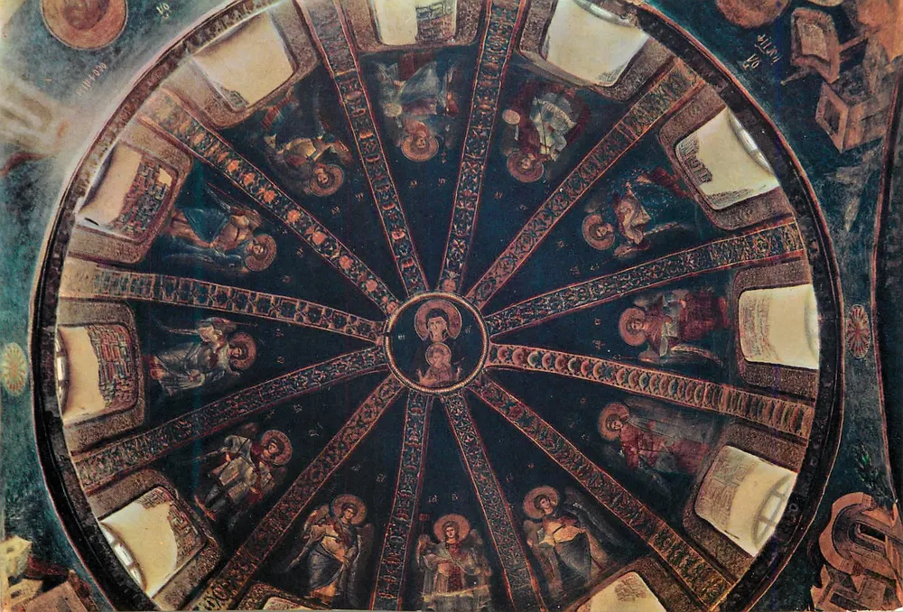 Gemalte Kuppel der Kathedrale Khora — Istanbul — Verlag Panorama Turizm ve Ticaret - Vorderseite