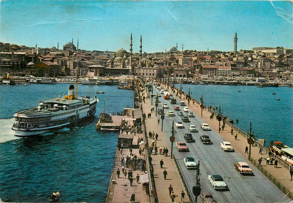 Istanbul — Galata-Brücke und Neue Moschee — Keskin Color, Nr. 98 - Vorderseite