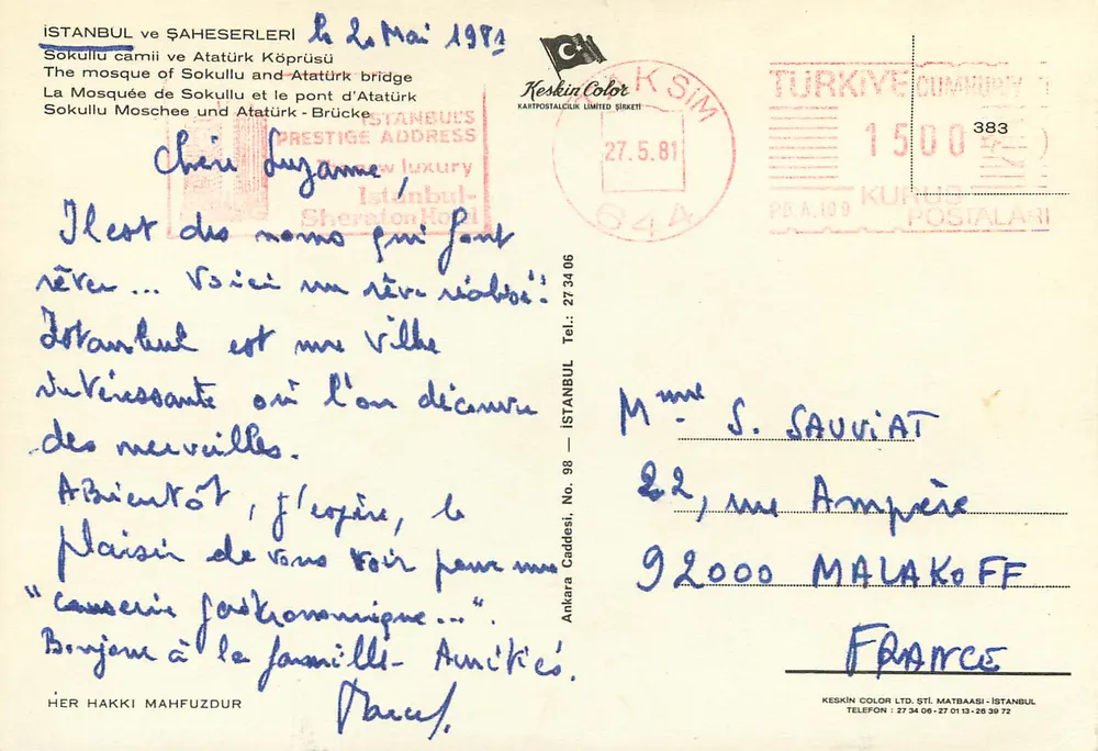 Istanbul — Mosquée de Sokullu et pont d'Atatürk — Keskin Color - Verso