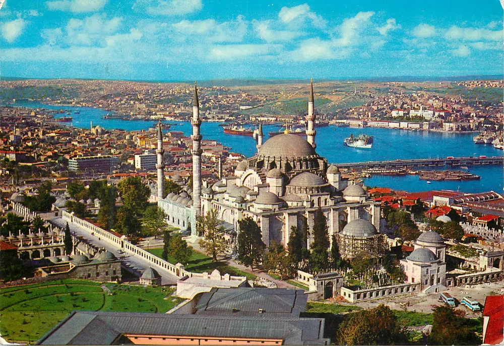 Istanbul — Moschee Süleyman (1557) und der Bosporus — Keskin Color, n° 49 - Vorderseite