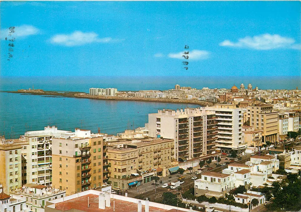 Cádiz — Vista panorâmica — Edições Arribas, n° 128 - Frente