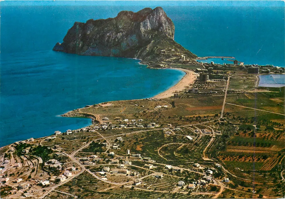 Calpe — Felsen von Ifach und "Los Pinos" — Éd. Paisajes Españoles, Cullera - Vorderseite