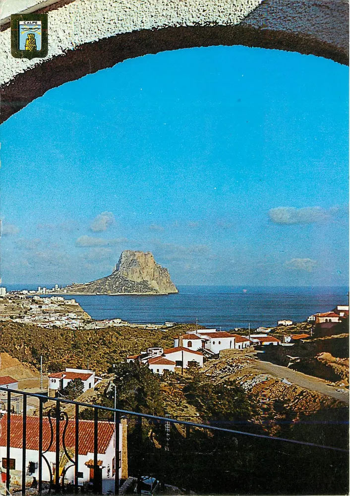 Calpe — Teilansicht und "Peñón de Ifach" — Edition FISA, Barcelona - Vorderseite