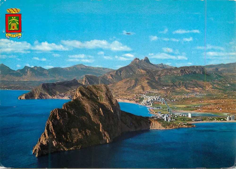 Calpe — Luftbild des Ifach-Felsens — Verlag Inos, Nr. 15 - Vorderseite