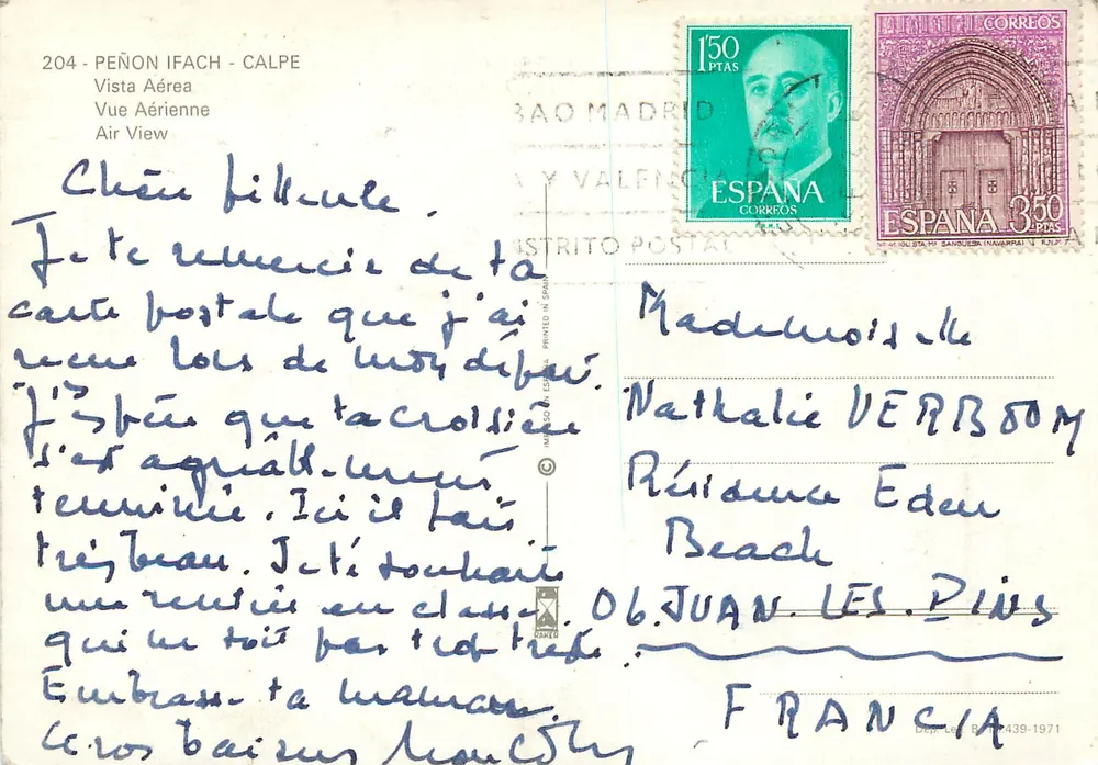 Peñón de Ifach - Calpe — Luftbild — Éditeur 204 - Rückseite