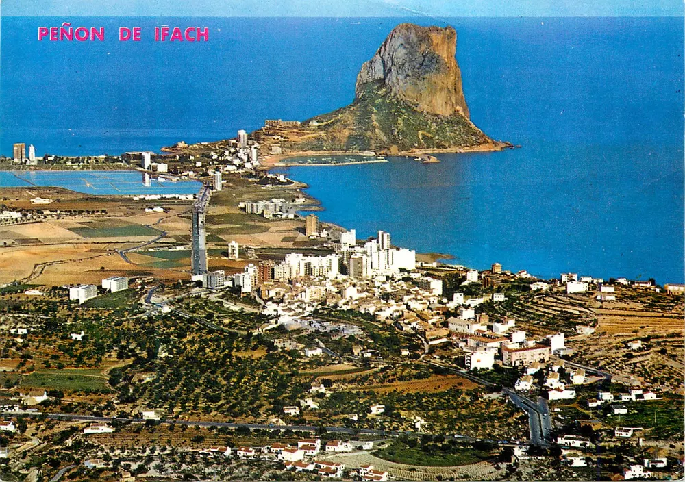 Peñón de Ifach — vista geral de Calpe (Alicante) — Hermosos Galiana - Frente