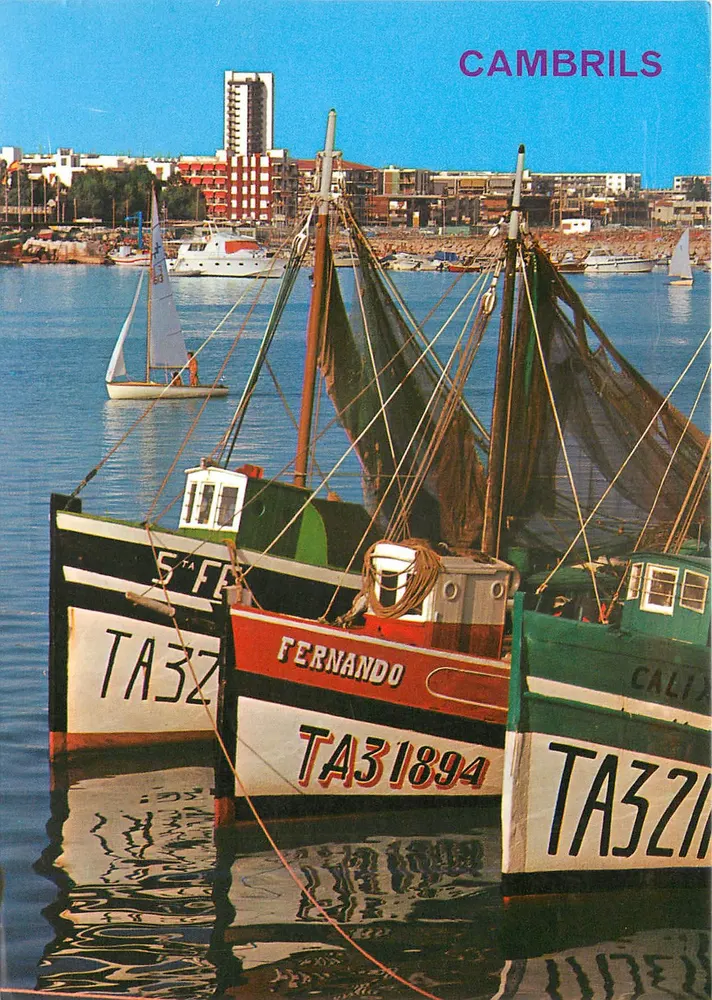 Cambrils — Porto com embarcações de pesca — Kolorham, N° 6238 - Frente