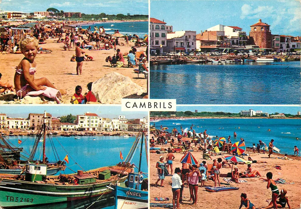 Cambrils — Praia e Porto — Editor Angel, n°12 - Frente